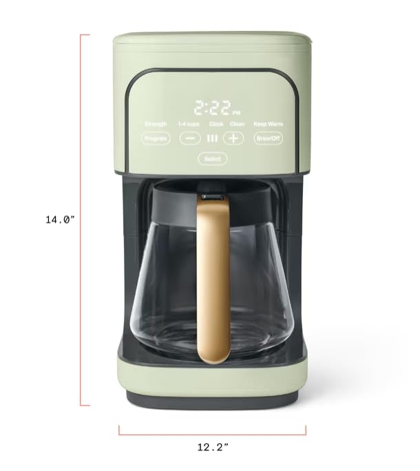12 Cup Programmable Coffee Maker with Glass Carafe U57059