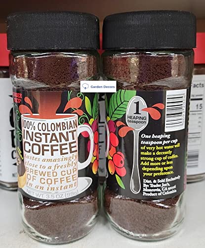 100% Colombian Instant Coffee 3.5oz (Two Bottles) T50894