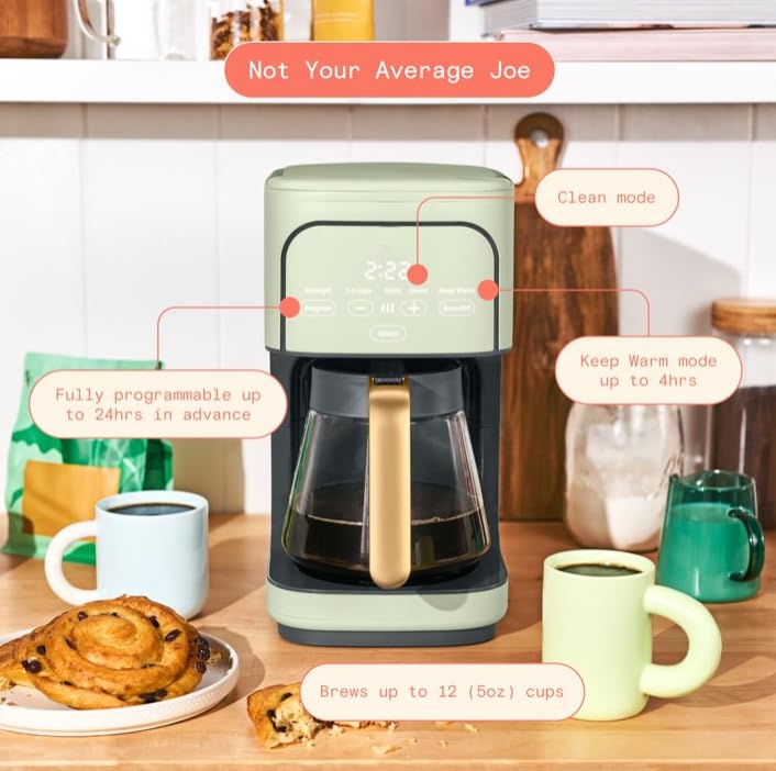 12 Cup Programmable Coffee Maker with Glass Carafe U57059