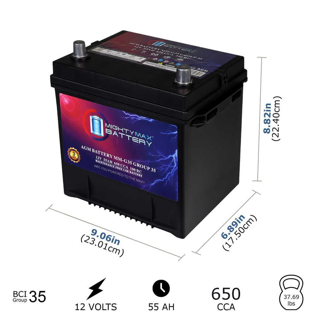 12V 55Ah AGM Replacement Battery B966022