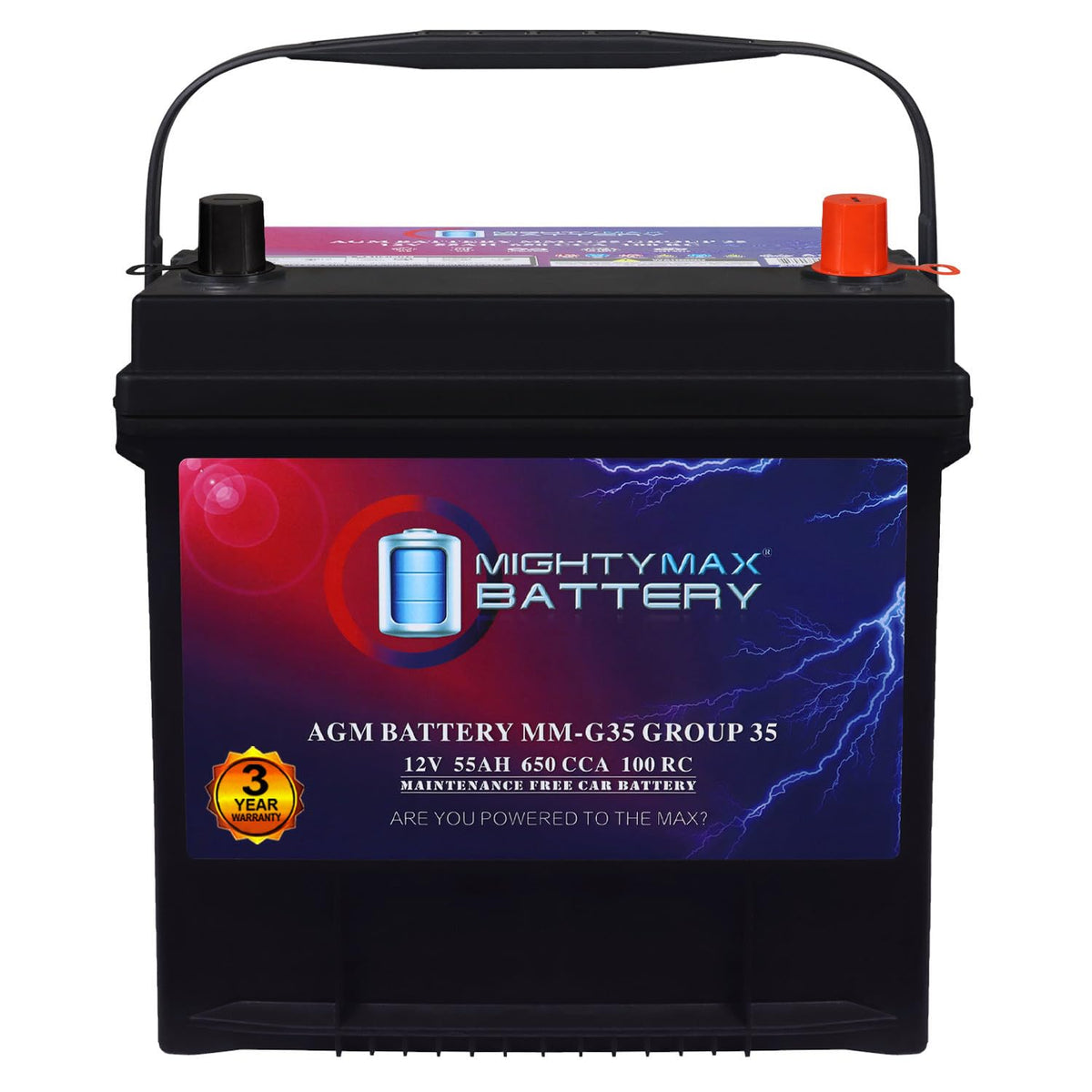 12V 55Ah AGM Replacement Battery B966022