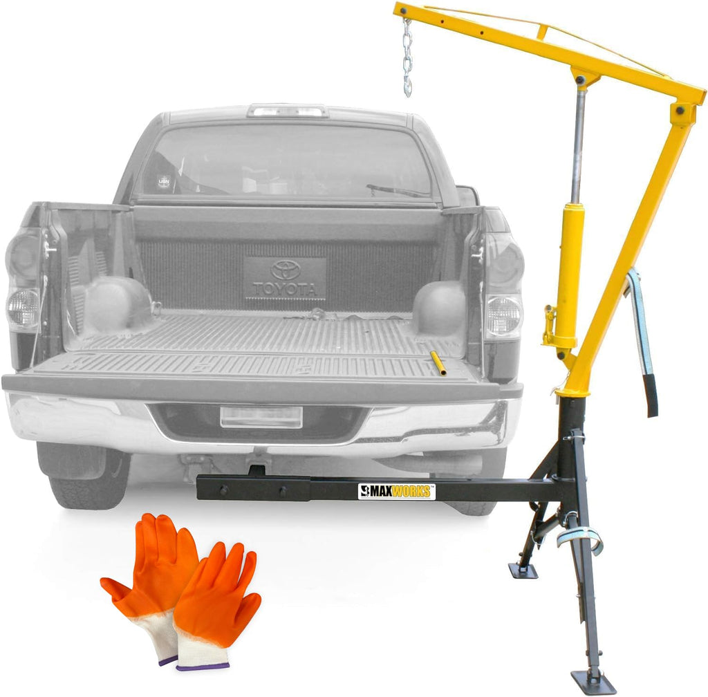 1000 lb Capacity Hydraulic Swivel Hitch Mount Truck Crane E1710