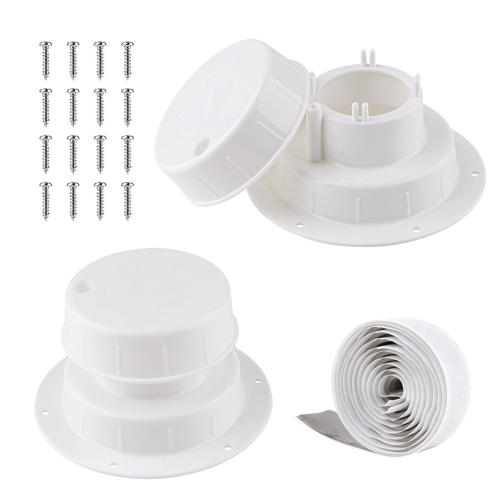 RV Plumbing Vent Covers with Screws, 2 Pack Q585393
