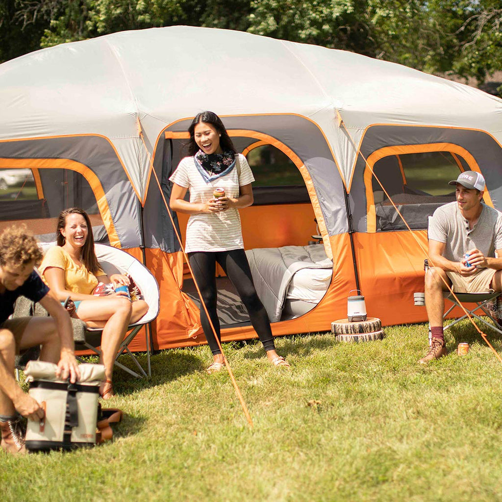 10 Person Multi Room Cabin Tent P19916