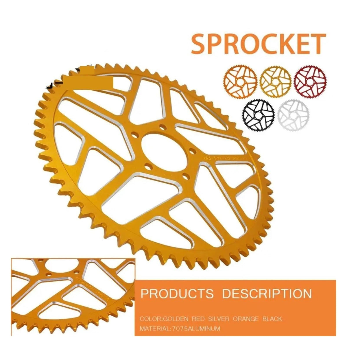 Aluminum Motorcycle Chain Sprocket S5513