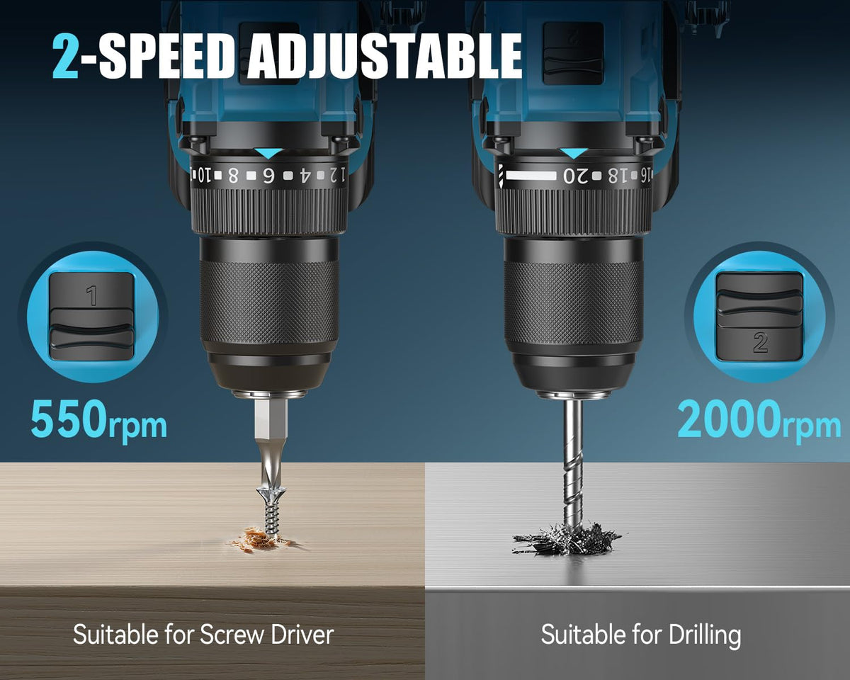 20V Cordless Drill with 65N.m High Torque T211
