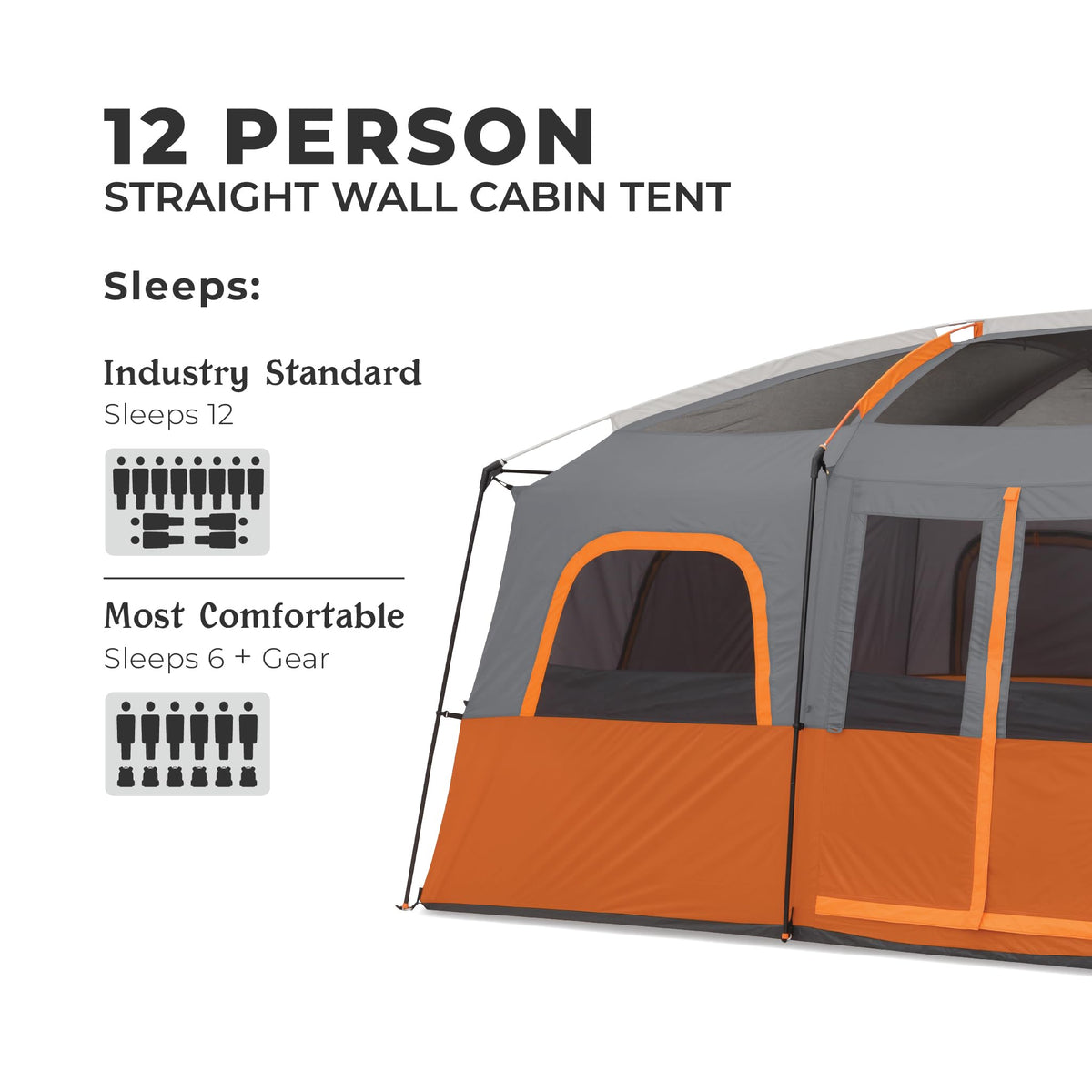 10 Person Multi Room Cabin Tent P19916