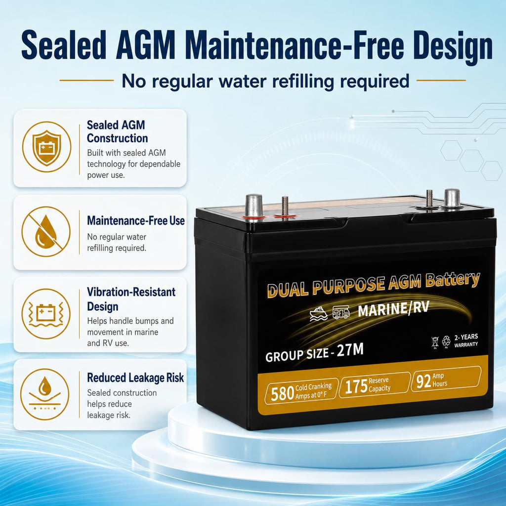 12V 92AH AGM Battery C73365