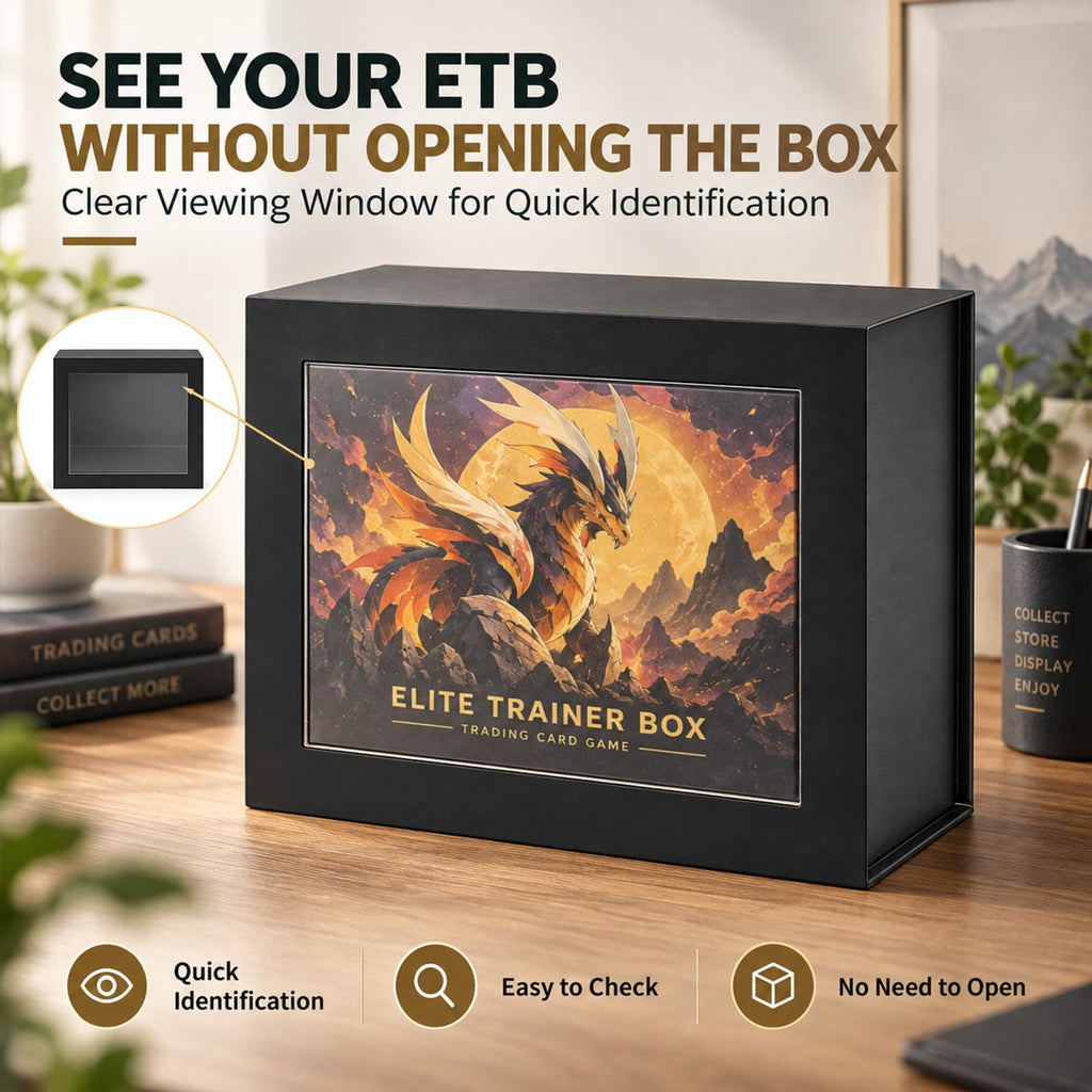 Black Cardboard Magnetic Display Box 4 Pack R516
