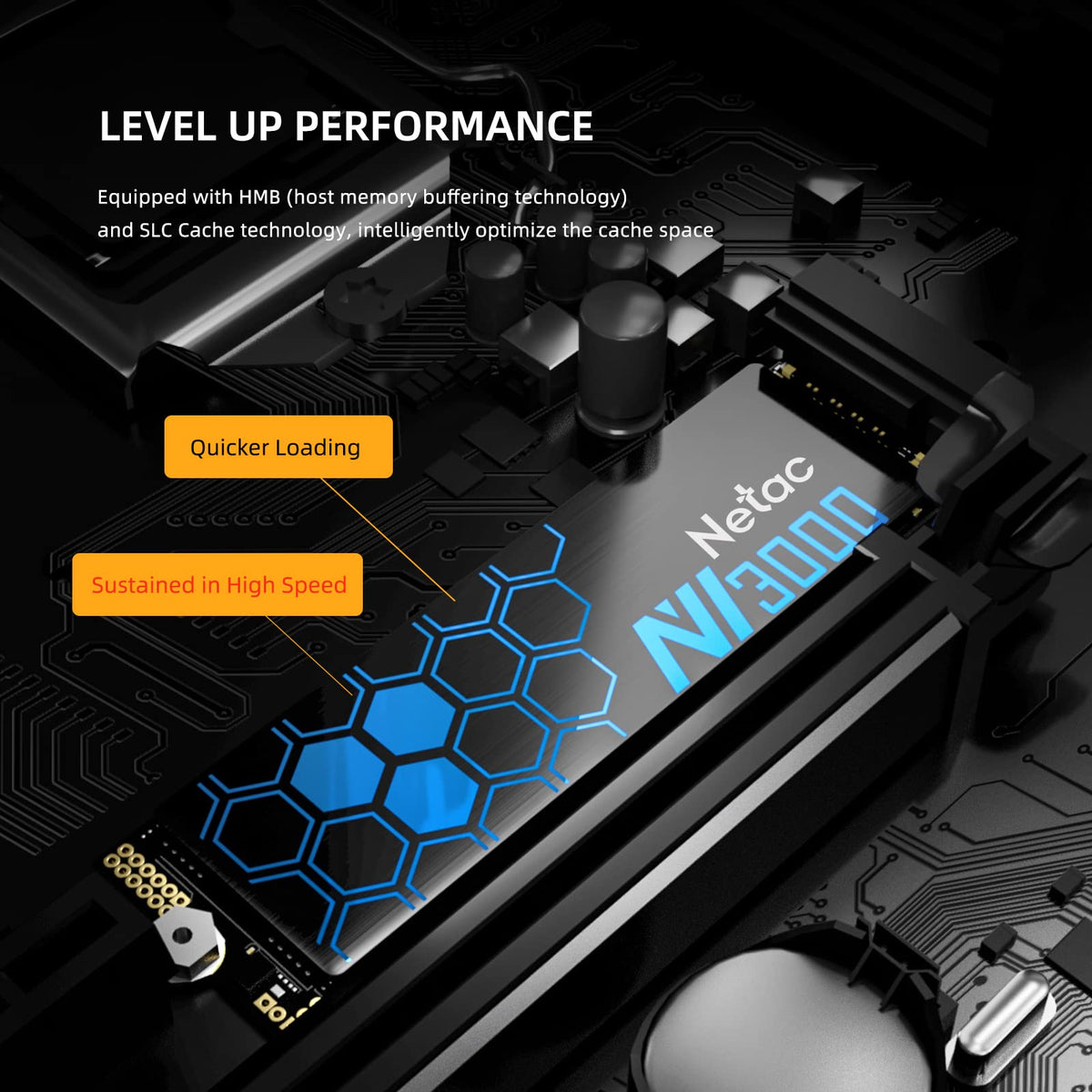 1TB NVMe PCIe Gen3x4 M.2 Internal Solid State Drive with Aluminum Heatspreader G7282
