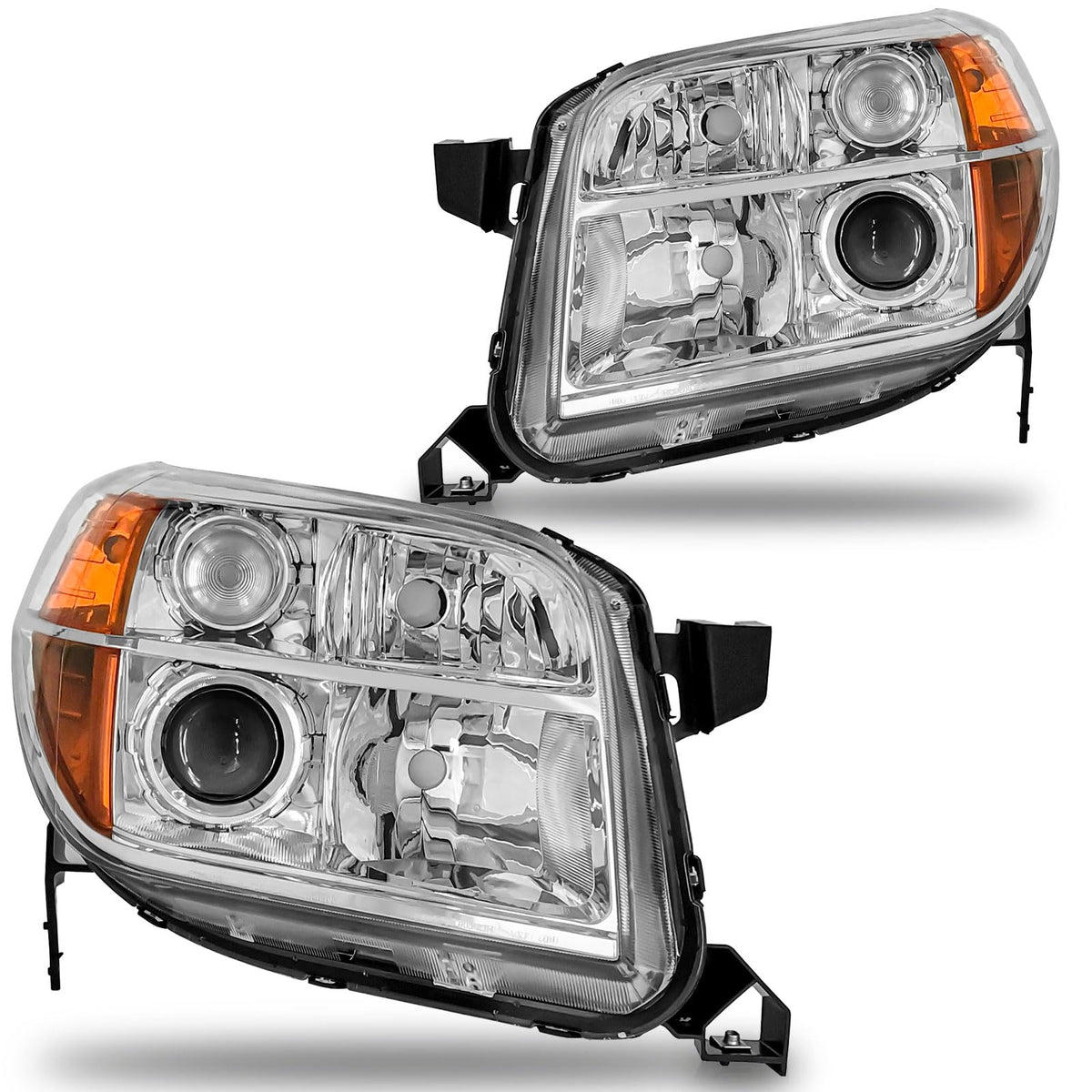 2006-2008 Honda Pilot Headlights Assembly Chrome Pair I206688