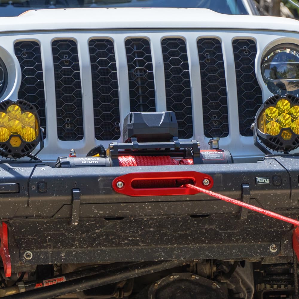 13500lb Waterproof 12V Synthetic Rope Electric Truck Winch I6701
