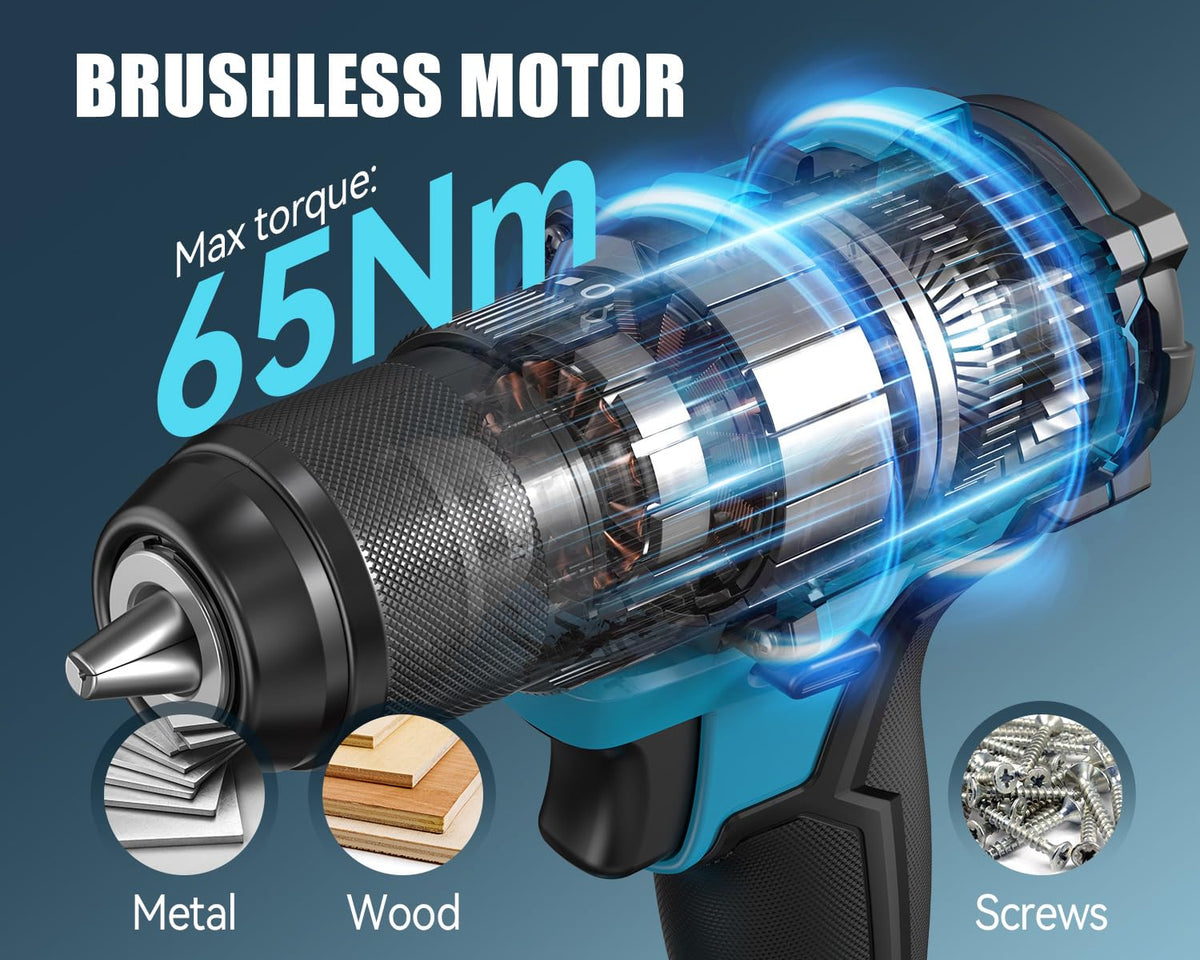 20V Cordless Drill with 65N.m High Torque T211