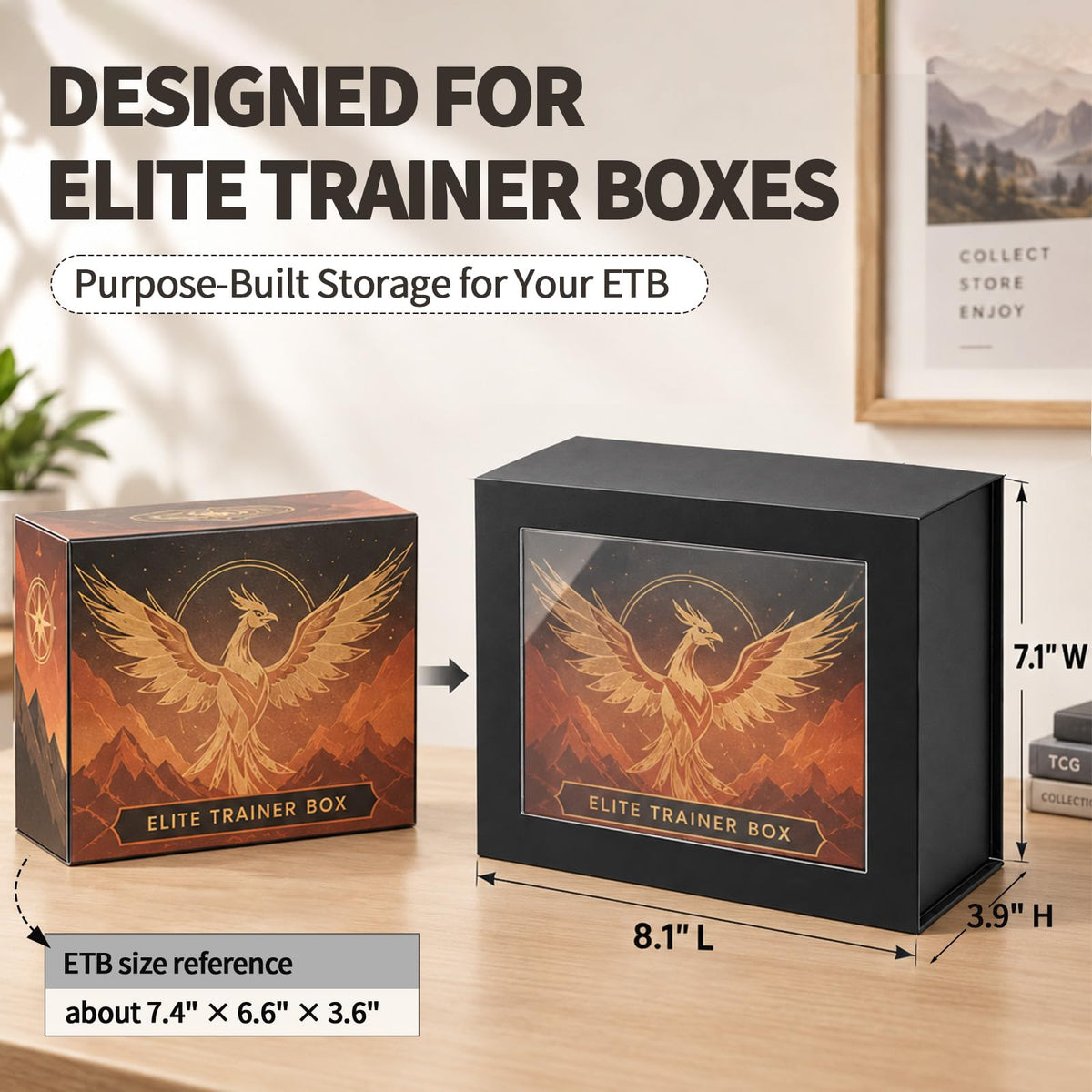 Black Cardboard Magnetic Display Box 4 Pack R516