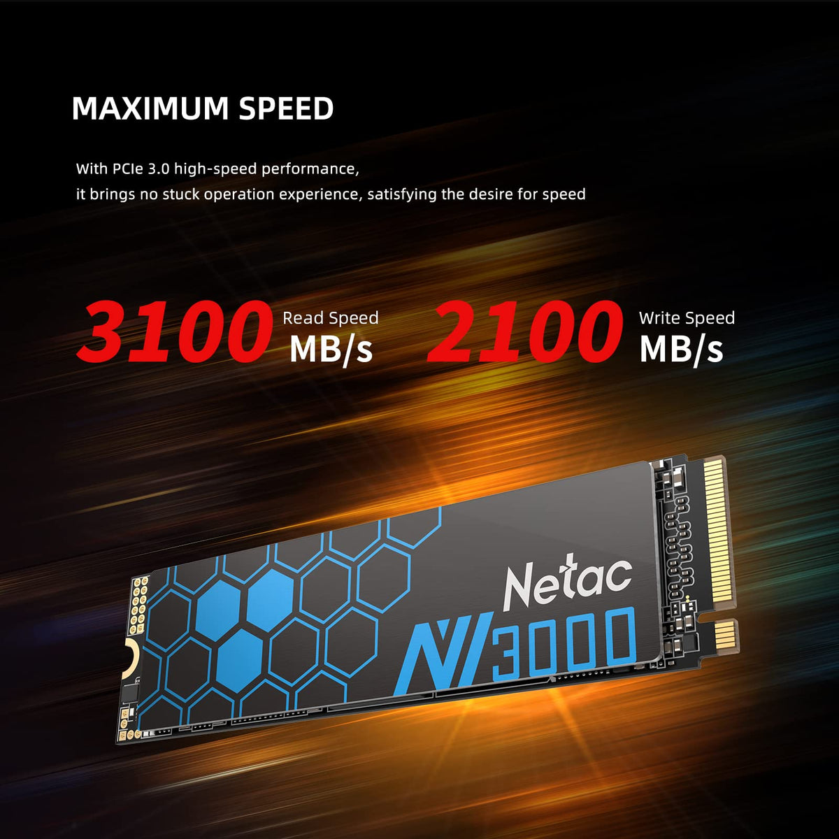 1TB NVMe PCIe Gen3x4 M.2 Internal Solid State Drive with Aluminum Heatspreader G7282