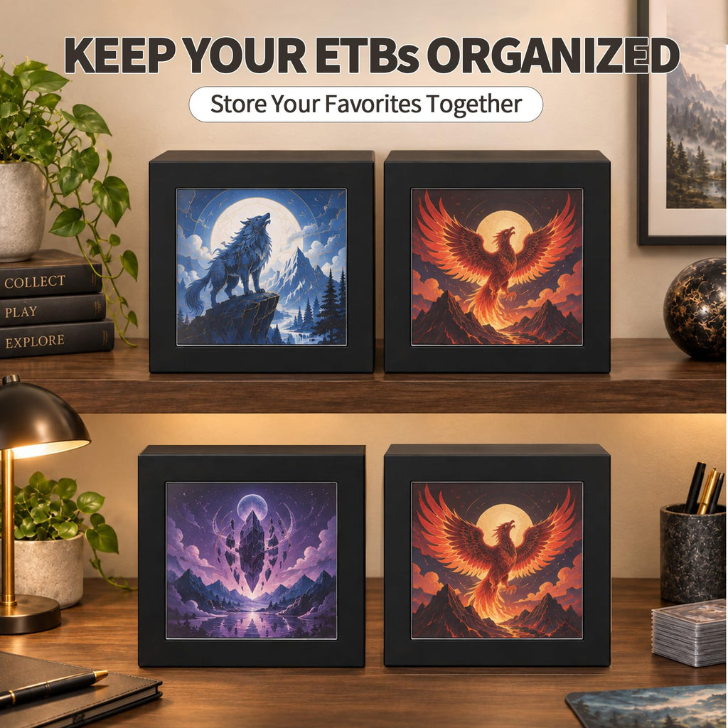 Black Cardboard Magnetic Display Box 4 Pack R516