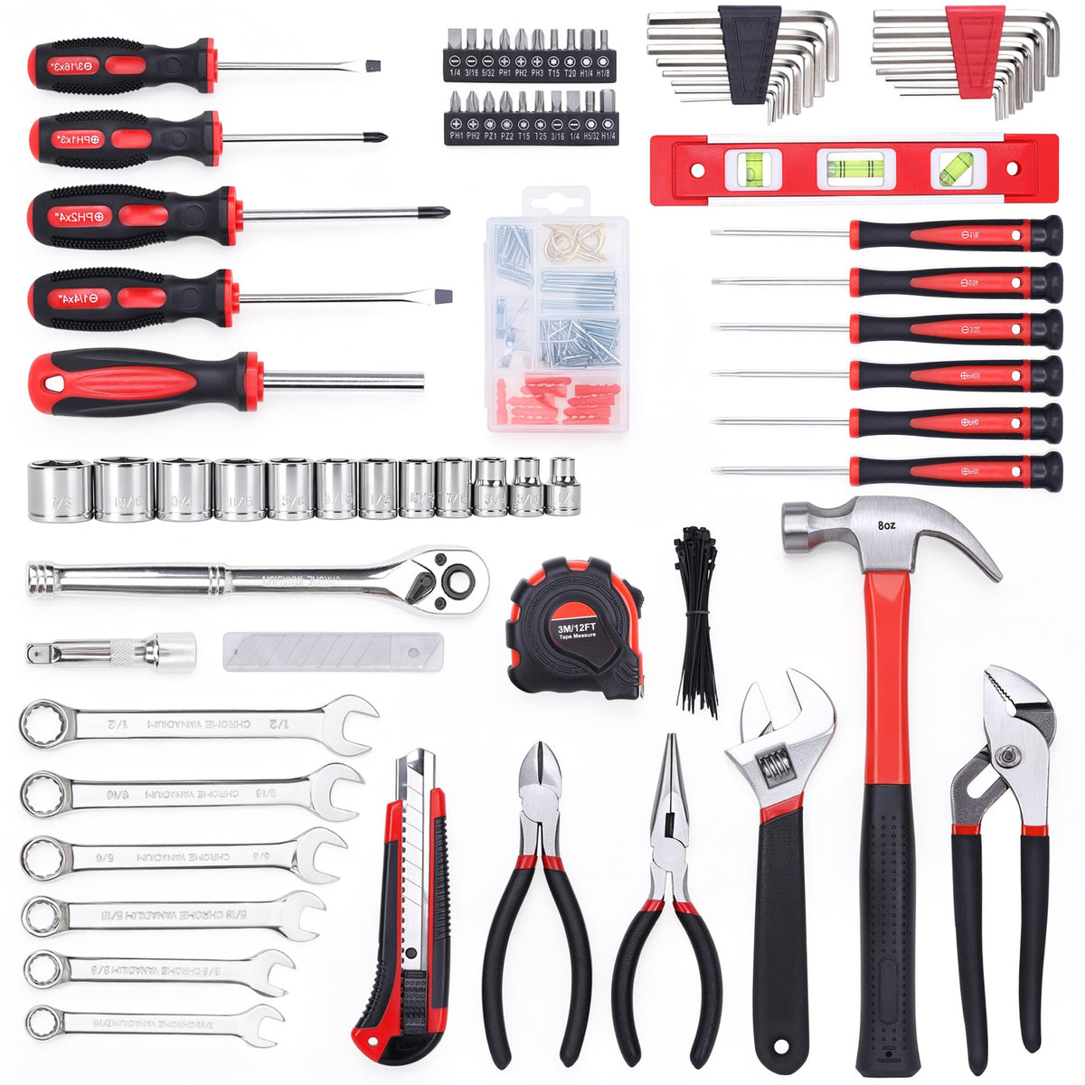 236-Piece Home Repairing Tool Set with Tool Bag I936
