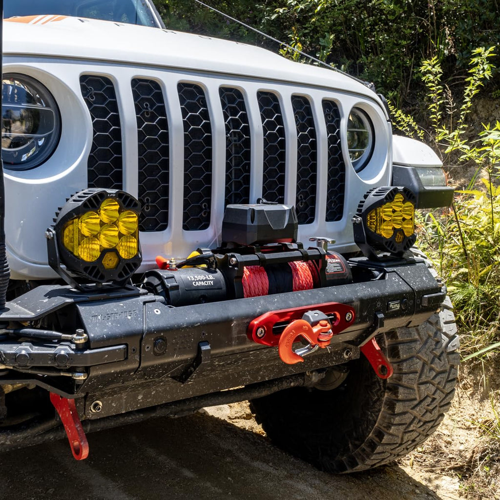 13500lb Waterproof 12V Synthetic Rope Electric Truck Winch I6701