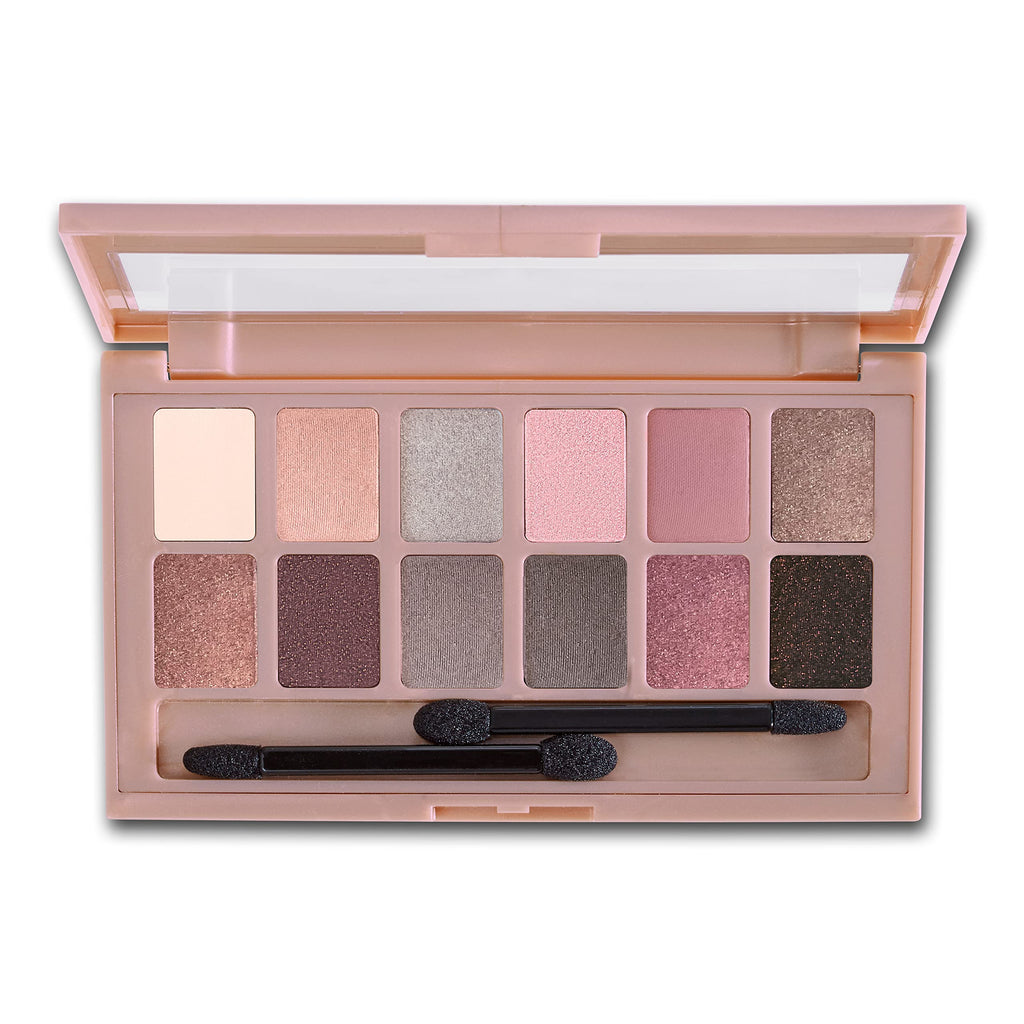 12 Pigmented Matte & Shimmer Eyeshadow Palette L345457