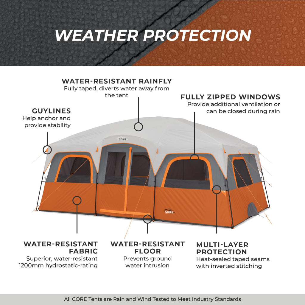 10 Person Multi Room Cabin Tent P19916