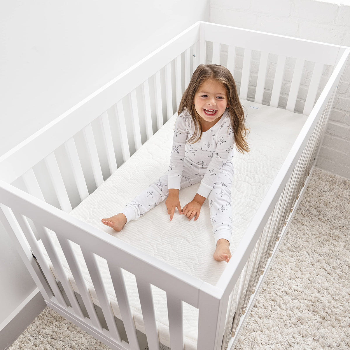 100% Breathable Dual Sided 2-Stage Crib & Toddler Mattress F48778