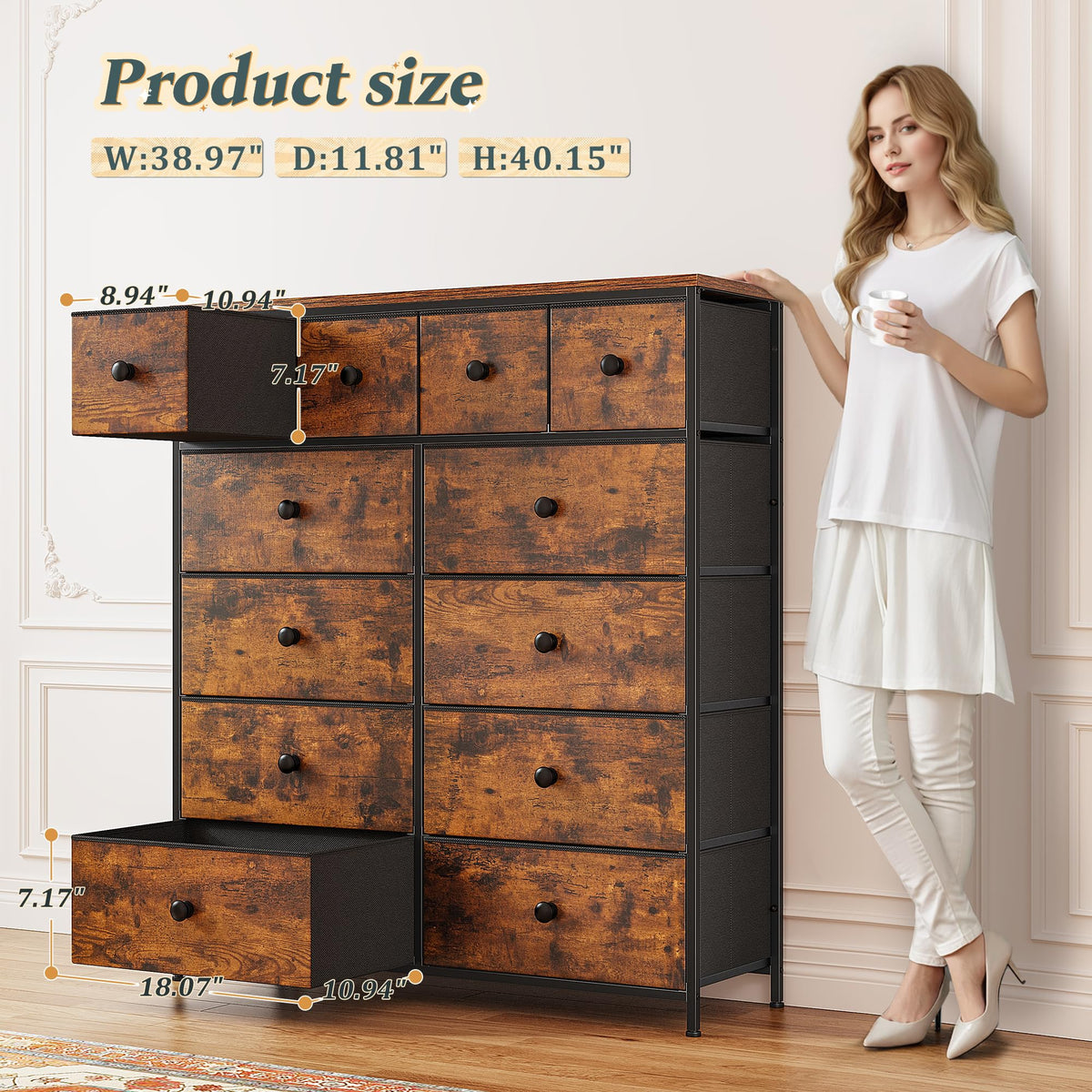 12 Drawer Dresser C3588
